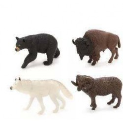 Набор фигурок Дикие животные, 4 шт. Jungle animal , в ассорт., пакет, фигурки длиной 8-11 см									